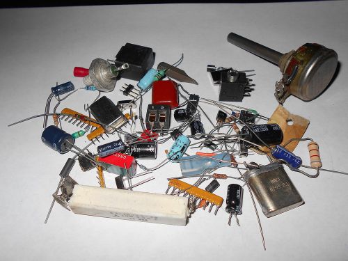 Mixed Lot of Mixed Electronic Parts Capacitor Resistor New Used D