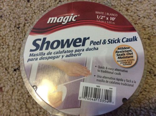 Brand new Magic, Shower  Peel and Stick Caulk White