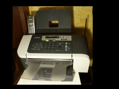 Brother intellifax-1960c color inkjet fax with cordless handset /+ 3pk color ink for sale