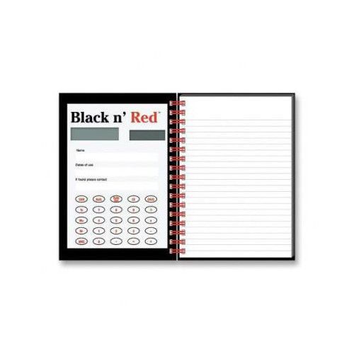 Mead Black N&#039; Red Twinwire Hardcover Notebook, Legal Rule, 8-1/2 X 11, 70 Sheets