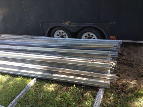 LOT of 76 PCS U channel 3 LB sign posts, galvanized 8 ft to 12 ft, $2 a foot