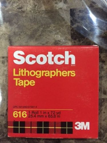 NEW SCOTCH 3M 616 LITHOGRAPHERS TAPE 1 INCH X 72 YDS.
