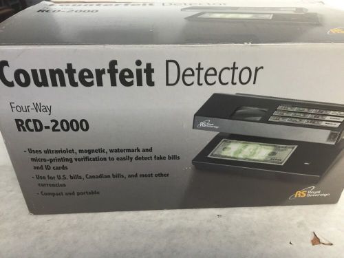 Royal Sovereign Portable 4-Way Counterfeit Detector (RCD-2000)