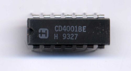 CD4001BE  - CMOS Quad 2-Input NOR Gate - 2 pcs