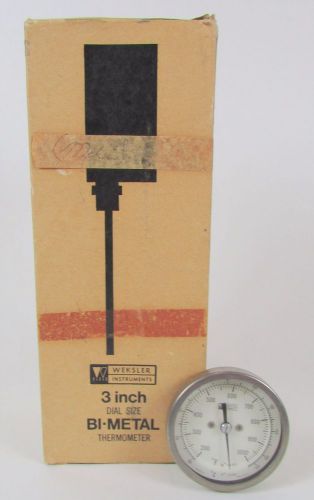 Vintage 3&#034; inch dual size bi-metal &#034; weksler &#034; thermometer 100 - 1000 degrees !! for sale