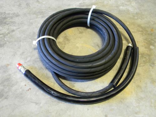 3/8&#034; 50&#039; Single Wire Black Pressure Washer Hose 3000 PSI