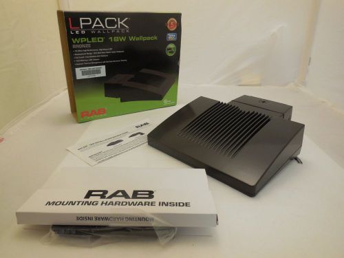 New RAB LED Lpack 18W LED Wallpack, Cool Light, BRONZE ~Free Shipping~