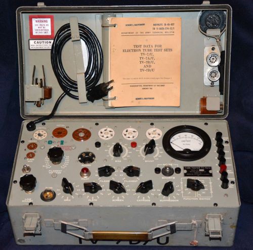 TV-7D/U Mutual Conductance Tube Tester - Upgraded and Calibrated by Dan Nelson