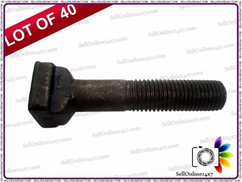 New pack of 40 pcs black metal m16 x 80mm t slot bolt thread ttb 1616 80 for sale
