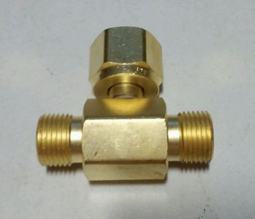 T-co-2 cga320 carbon dioxide tee t fitting gas manifold western enterprises. 1pc for sale
