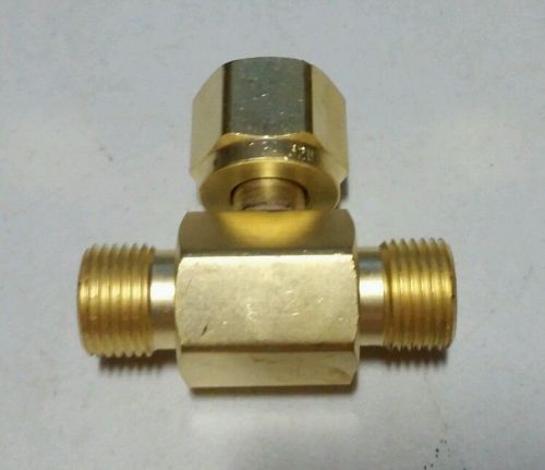 T-CO-2 CGA320 Carbon Dioxide Tee T Fitting Gas Manifold Western Enterprises. 1pc