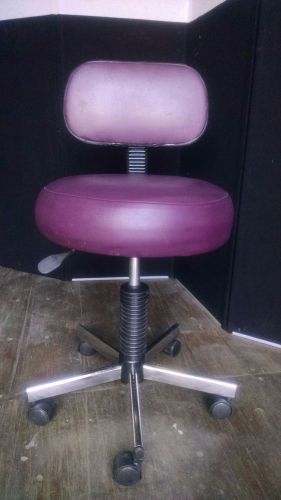 Generic burgundy doctors stool for sale
