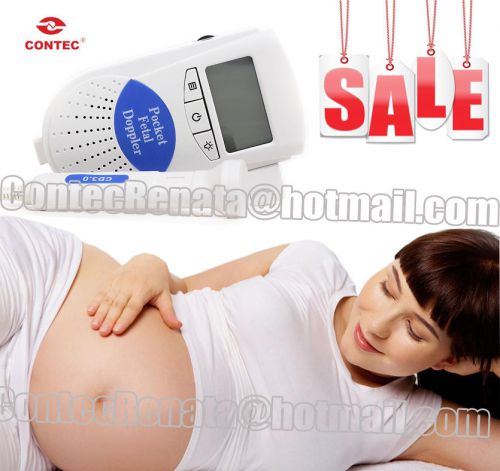 HOT!CONTEC SONOLINE B.Pocket Fetal Doppler Baby heart beat monitor+3mh probe