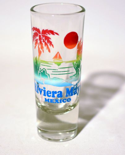 Riviera Maya Beach Mexico Souvenir Collectible Shooter Shot Glass