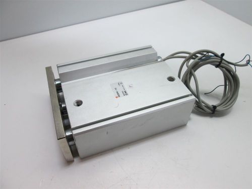 Smc mgqm40-100 guided pneumatic cylinder, 40mm bore, 100mm stroke, w/ 2 switches for sale