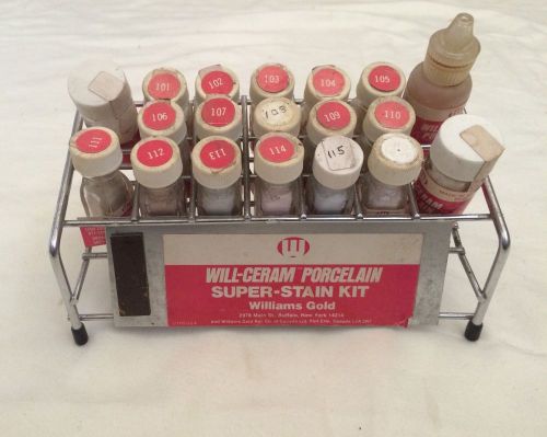 Will-ceram Super Stain Kit, Williams Gold, 18 Containers