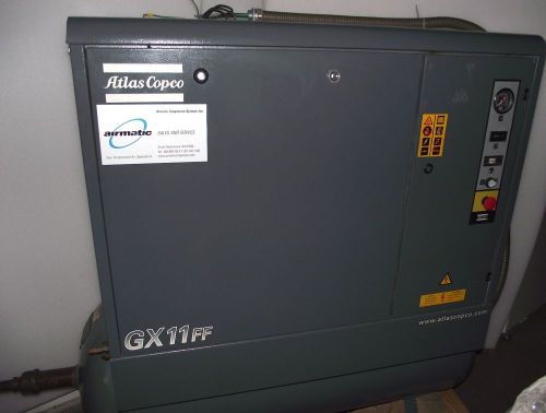 Atlas copco gx11ff airmatic air compressor / dryer/ 4-month warranty / light use for sale
