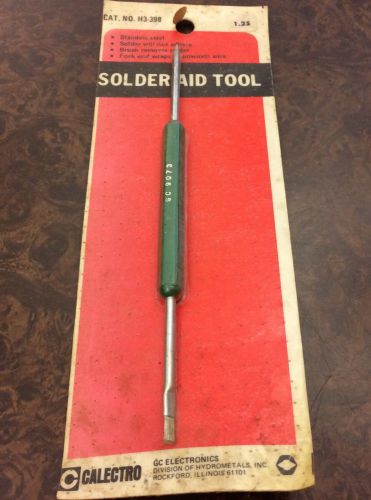 Sealed CALECTRO GC ELECTRONICS H3-398 Solder Aid Tool Stainless Steel Fork Brush