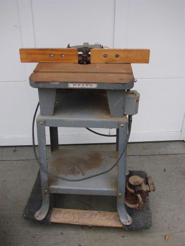 Delta Rockwell Shaper Model 43-110 With Stand and Large Lot of Cutter Heads
