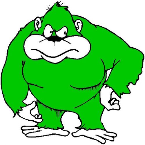 30 Custom Green Ape Personalized Address Labels