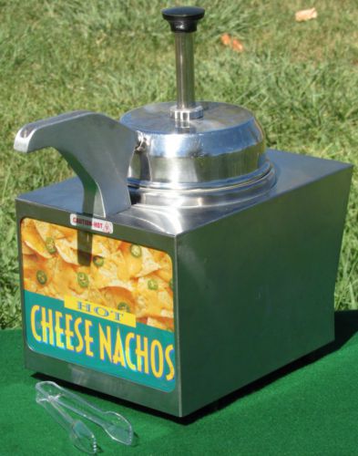 Pump Nacho Cheese Dispenser ~ Commercial Vendor Heated Server LNCSW 81160 TESTED