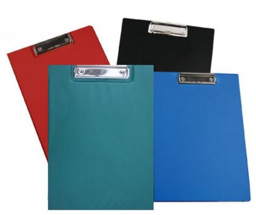Vinyl Clipboard Folder Office Document Holder Cover File Wallet Metal Clip Home