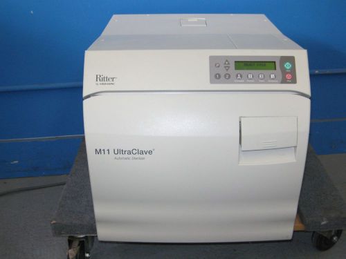 Ritter m11 ultraclave dental sterilizer autoclave + warranty trays only 4 cycles for sale