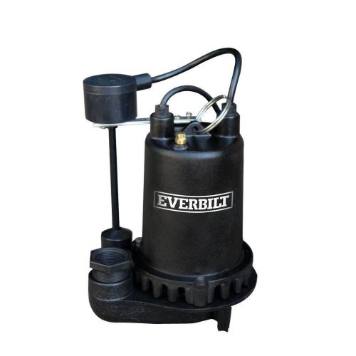 Everbilt 3/4 HP Professional Submersible Sump Pump, Cast-Iron - Up to 5150 GPH