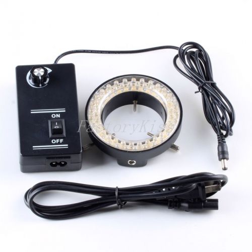 60x Adjustable White LED Ring Light Illuminator For STEREO ZOOM Microscope FKS