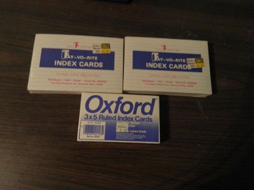 INDEX CARDS
