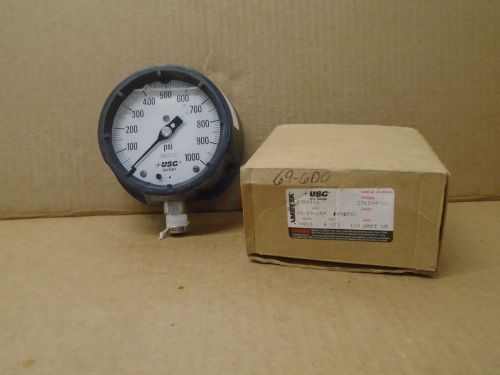 US Gauge Series 1901T - 4.5&#034; Dial Gauge 0-1000 PSI 270594X