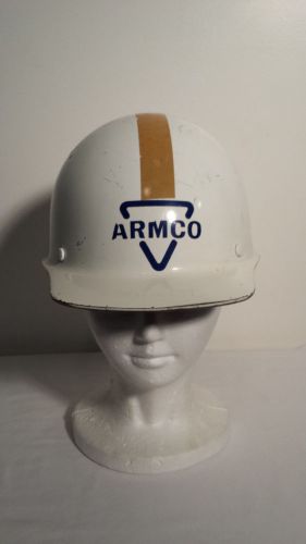 Vintage Skullguard Fiberglass Hard Hat ARMCO STEEL MSA ANSI Z89.1 - 1969 Class A
