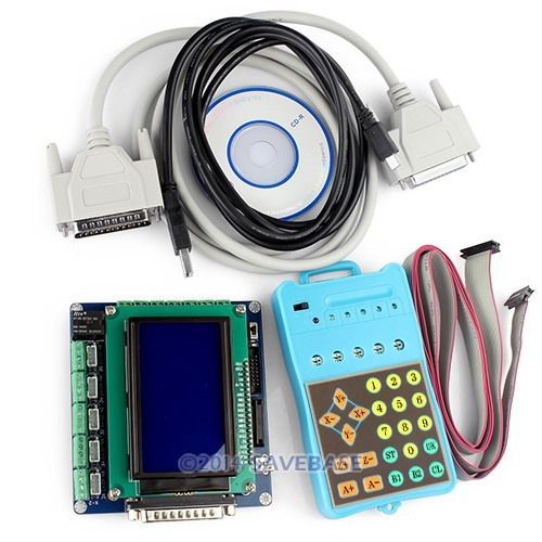 Upgrade 5 axis cnc breakout board + lcd display + handle controller gcode store for sale