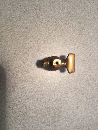 Antique brass drain pet cock valve hit &amp; miss valve for sale