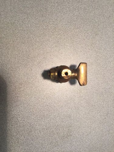 Antique Brass Drain Pet Cock Valve Hit &amp; Miss Valve