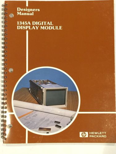 HP 1345A Digital Display Designers Manual P/N 01345-90902