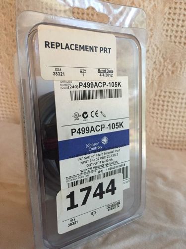 NEW WIRING for Johnson Controls P499ACP-105K PSIG Pressure Transducer 0 -500