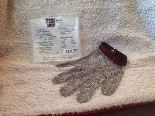 Whiting Davis A515MD  Stainless Steel Reversible Mesh Cut Resistant Glove