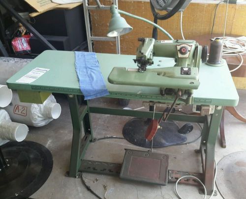 US Blindstitch sewing machine model 1118-C  made in USA with table &amp; motor