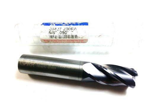 5/8&#034; Garr 80427 Carbide 4 Flute TiALN .090 CR End Mill (O 931)