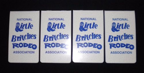 Lot of 4 NATIONAL Little Britches RODEO Pocket Memo Pads 4.75&#034;x2.75&#034; NLBRA NEW