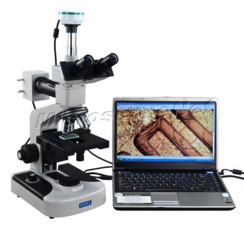 40X-1600X Metallurgical Trinocular Microscope 2MP Digital Camera Plan Objectives