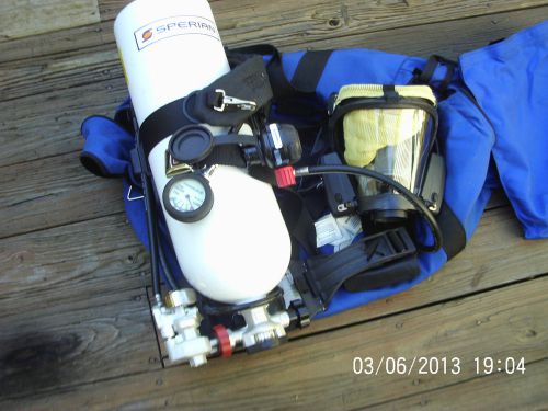 New s.c.b.a. sperian 30 min alum 4500 psig self contained breathing apparatus for sale