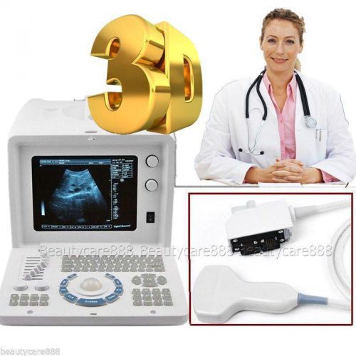 Portable digital ultrasound machine scanner+3.5mhz convex+free 3d+3 years warran for sale