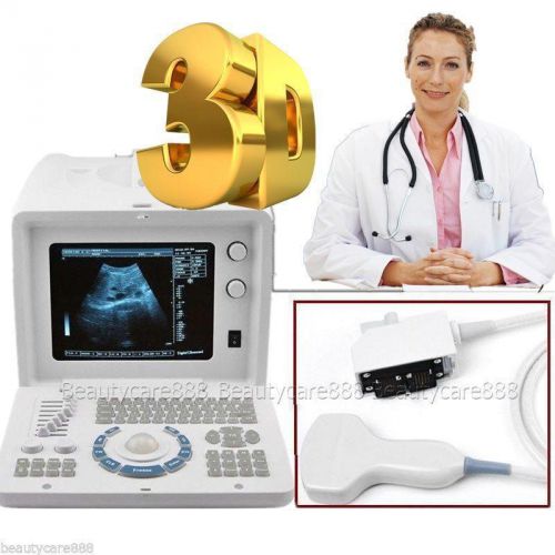 Portable digital ultrasound machine scanner+3.5mhz convex+free 3d+3 years warran for sale