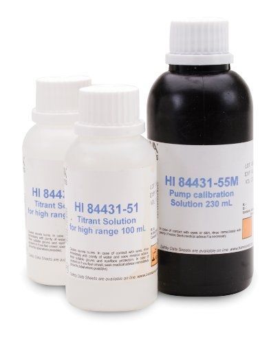 Hanna Instruments HI 84431-72 Reagents Kit for High Range Alkalinity Titrator