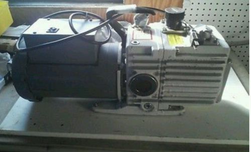 Leybold trivac d8a vacuum pump with 3/4 hp marathon motor 60 day warranty for sale