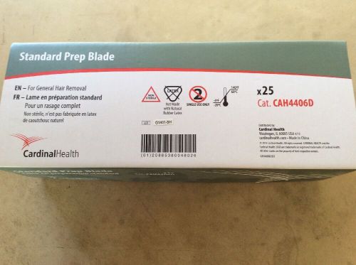 Cardinal Health Care Fusion Disposable Sealed Surgical Clipper Blades 4406D (25)