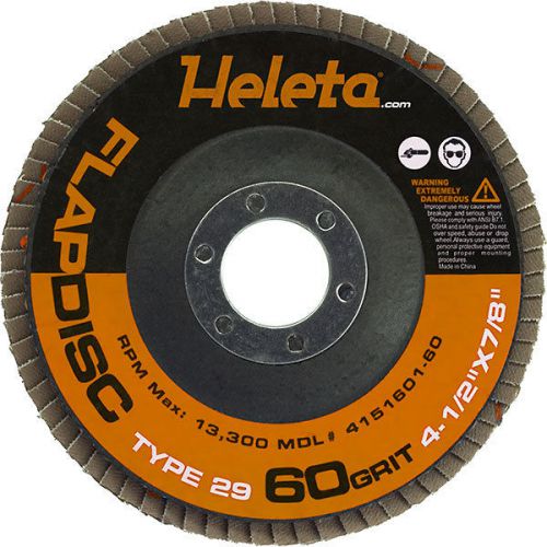 Flap disc 4.5&#034; x 7/8&#034; -60 grit (a/o-type29) for sale