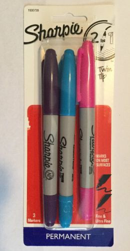 Sharpie - Twin Tip Permanent Marker 3ct -Multicolored